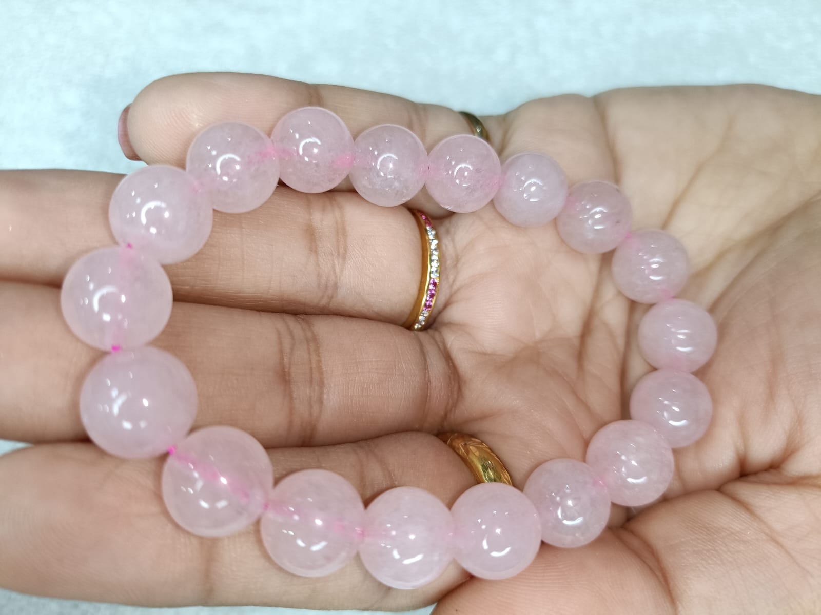 Rose Quartz Bracelet(10mm Size) Gallery
